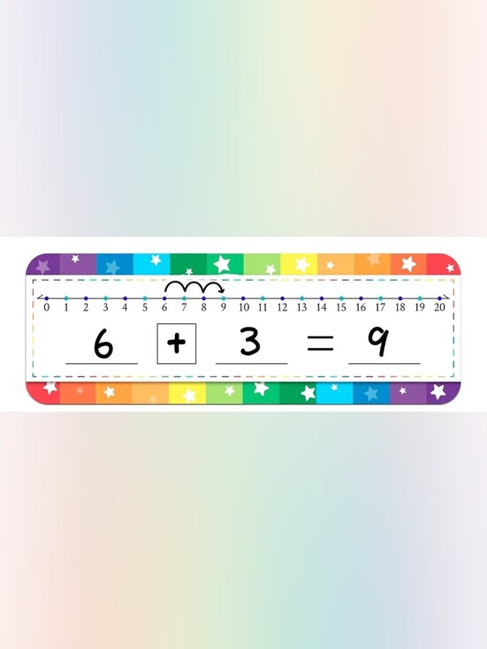 Other - Kids Math Counting Practice Dry Erase Card Set of 2